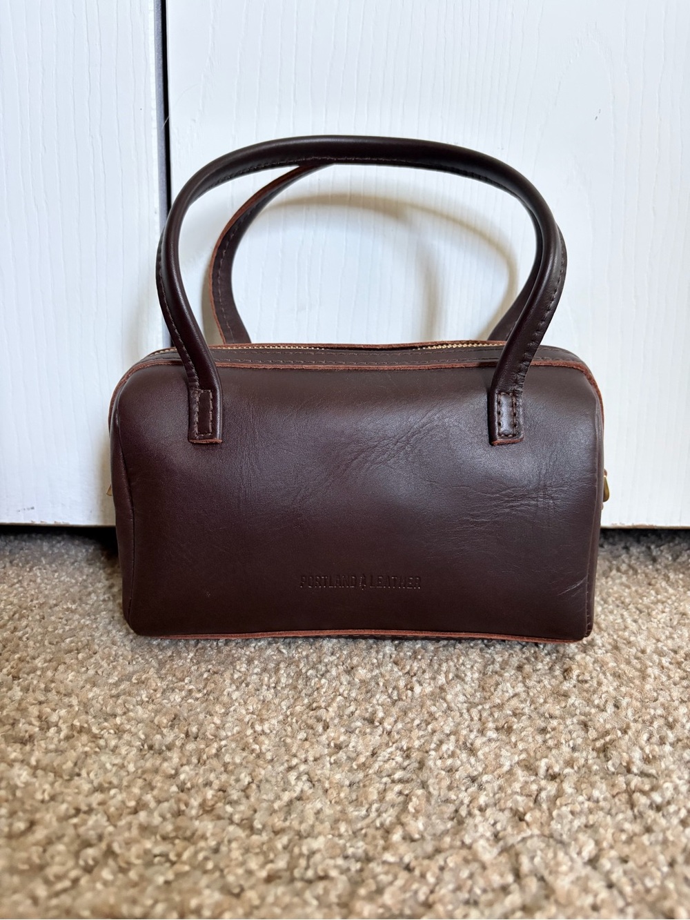 NWOT Portland Leather Goods Small Sloan Doctor Bag 💼 in Grizzly 🐻🤎